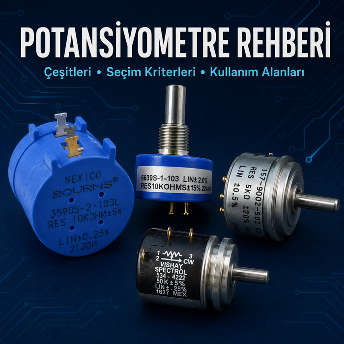 Potansiyometre Nedir? Çeşitleri ve Kullanım Alanları