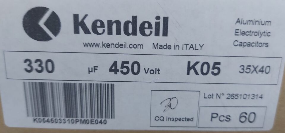 330UF 450V 105C 35X40 5000HRS KENDEİL