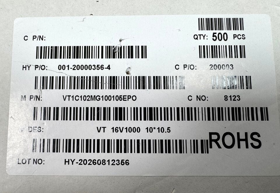 1000UF 16V SMD