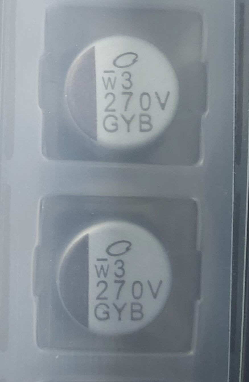 270UF 35V 10X10 SMD  (GYB1V271MCQADNGS)  Hybrid Aluminium Electrolytic Capacitor