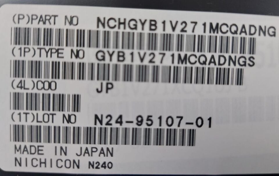 270UF 35V 10X10 SMD  (GYB1V271MCQADNGS)  Hybrid Aluminium Electrolytic Capacitor
