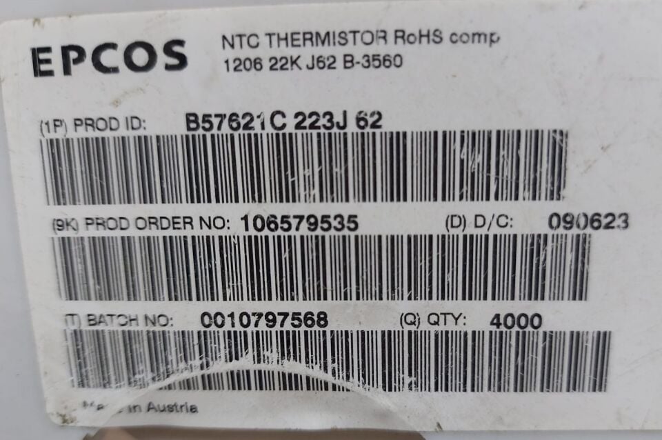 22K 1206 SMD NTC