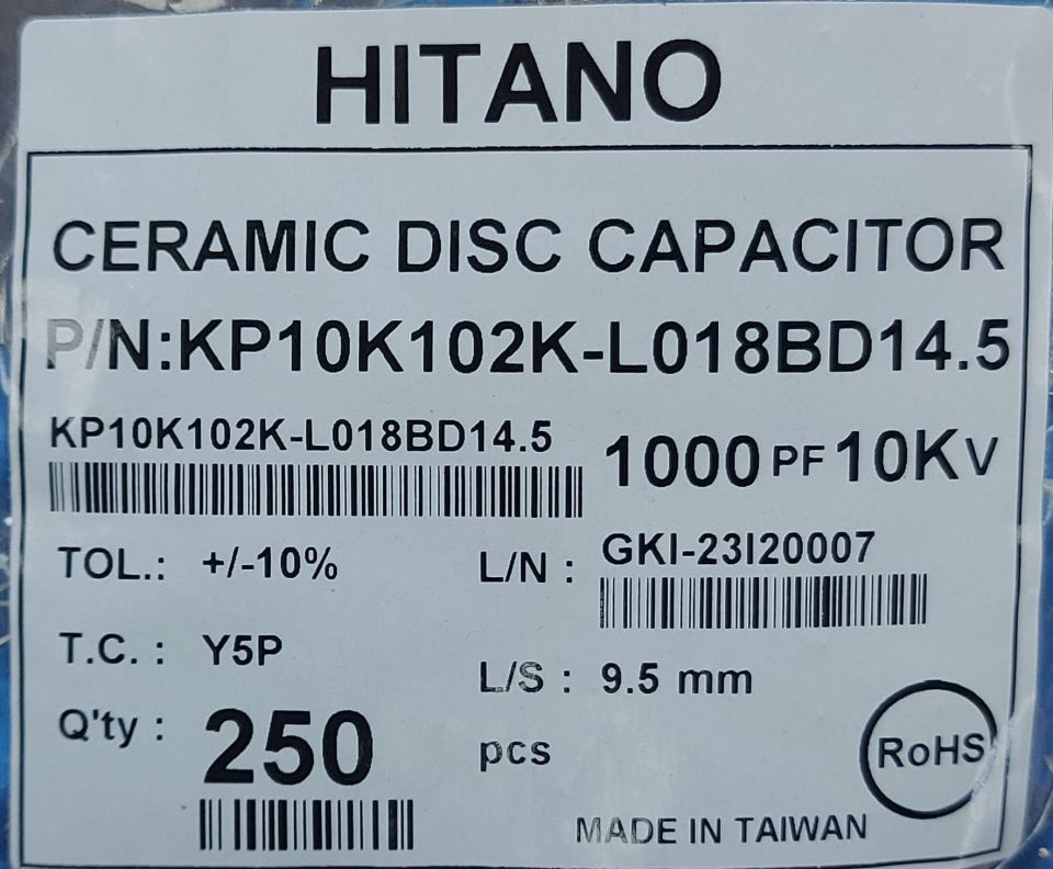 1NF 10KV  SERAMİK