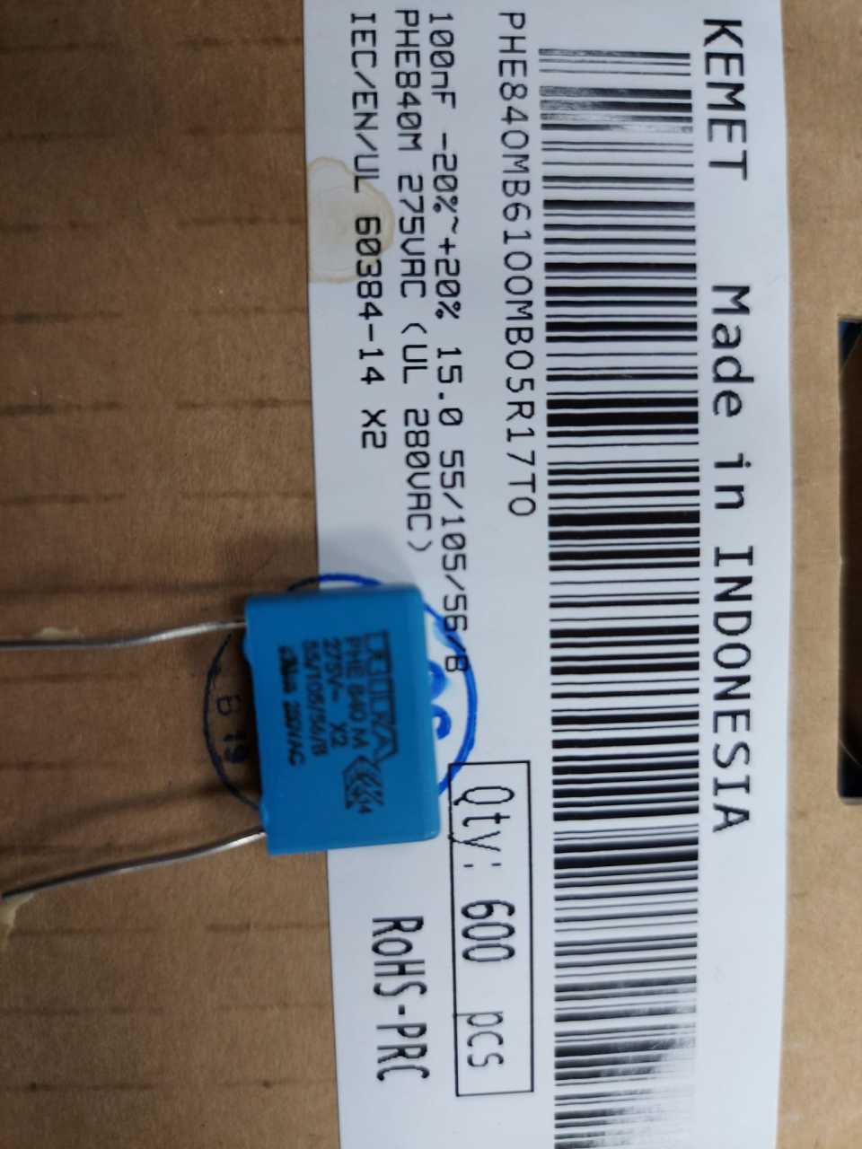 100NF 275AC