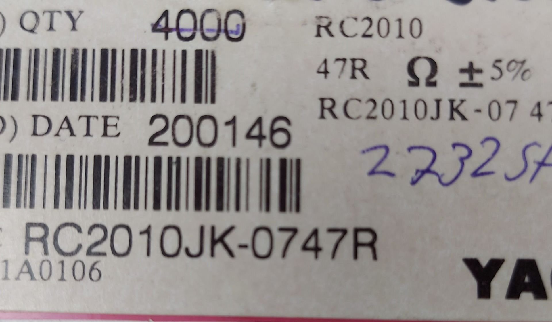 47R - 47   OHM  2010   3/4W  SMD