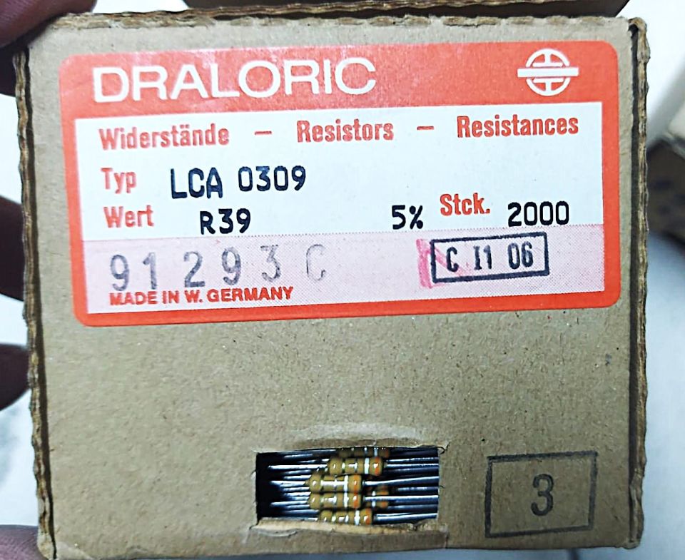 0.39R 1/2W %5 KARBON FİLM DİRENÇ