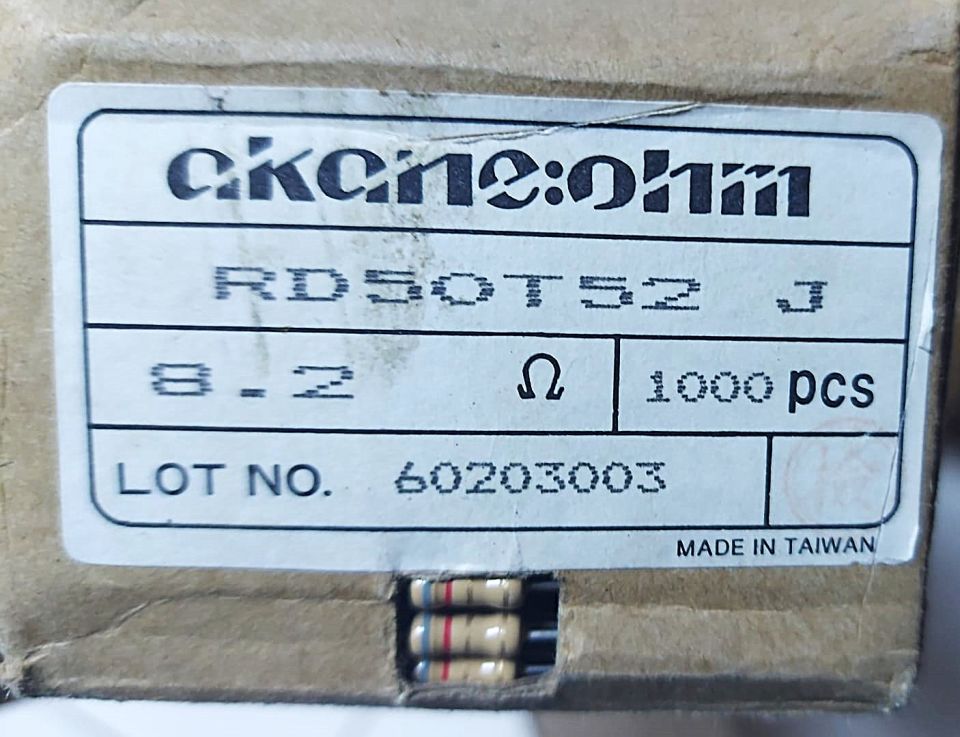 8R2 1/2W %5 KARBON FİLM DİRENÇ