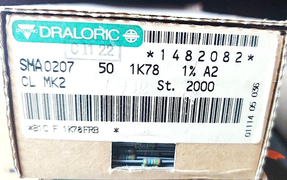 1K78 1/4W %1 METAL FİLM DİRENÇ