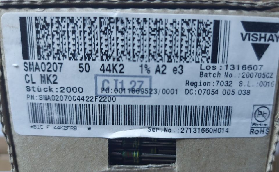 44K2   1/4W %1   METAL FİLM DİRENÇ