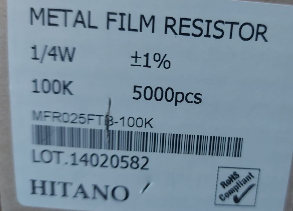100K  1/4W  %1   METAL FİLM DİRENÇ