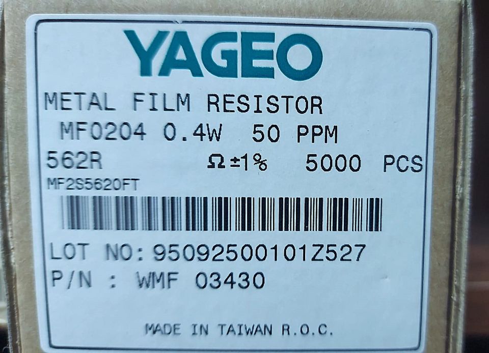 562R 0.4W %1 METAL FİLM DİRENÇ