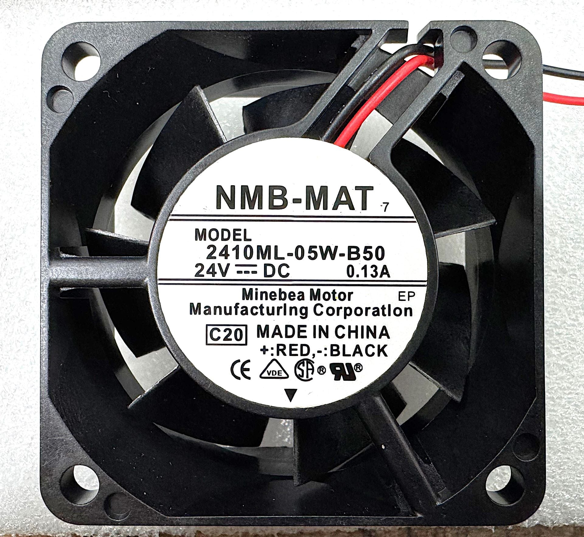 2410ML-05W-B50 60X60X25MM 24VDC 0.13A 2 KABLO FAN