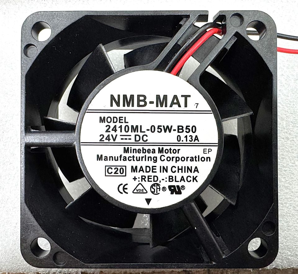 2410ML-05W-B50 60X60X25MM 24VDC 0.13A 2 KABLO FAN