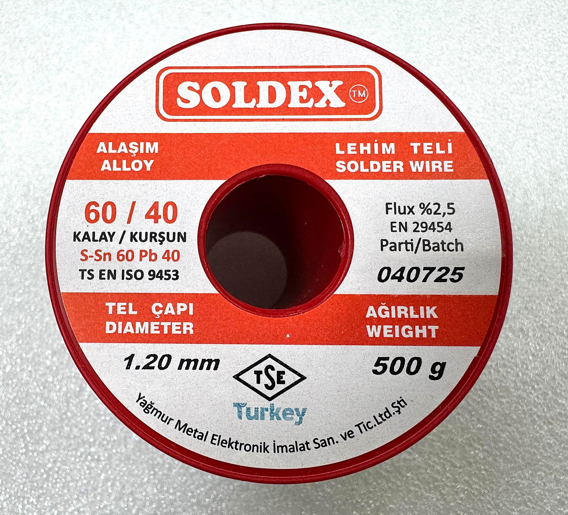 1.2MM 500G LEHİM TELİ